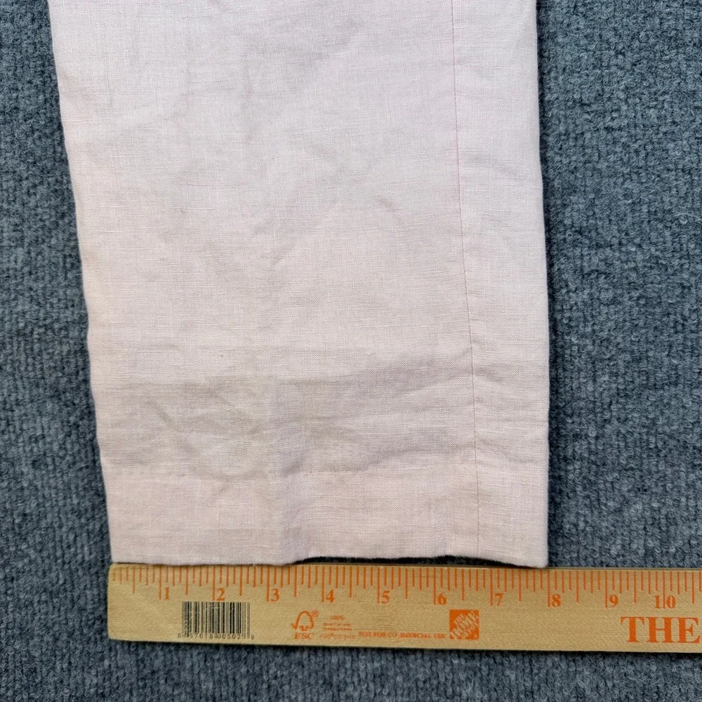 Ralph Lauren Pants Mens 32x30 Pink 100% Linen Flat Front Dress Trouser